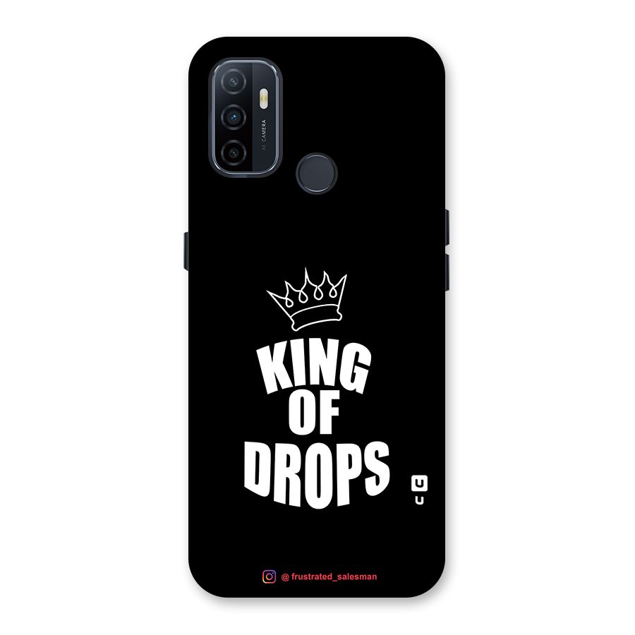 King of Drops Black Back Case for Oppo A32