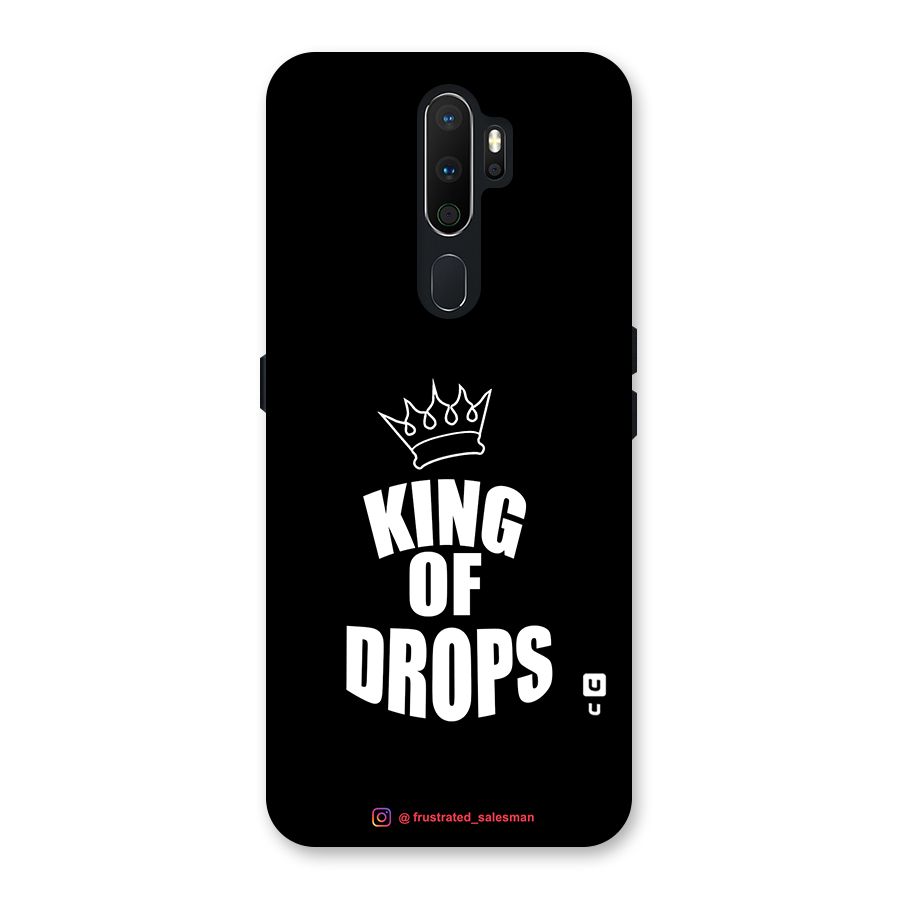 King of Drops Black Back Case for Oppo A5 (2020)