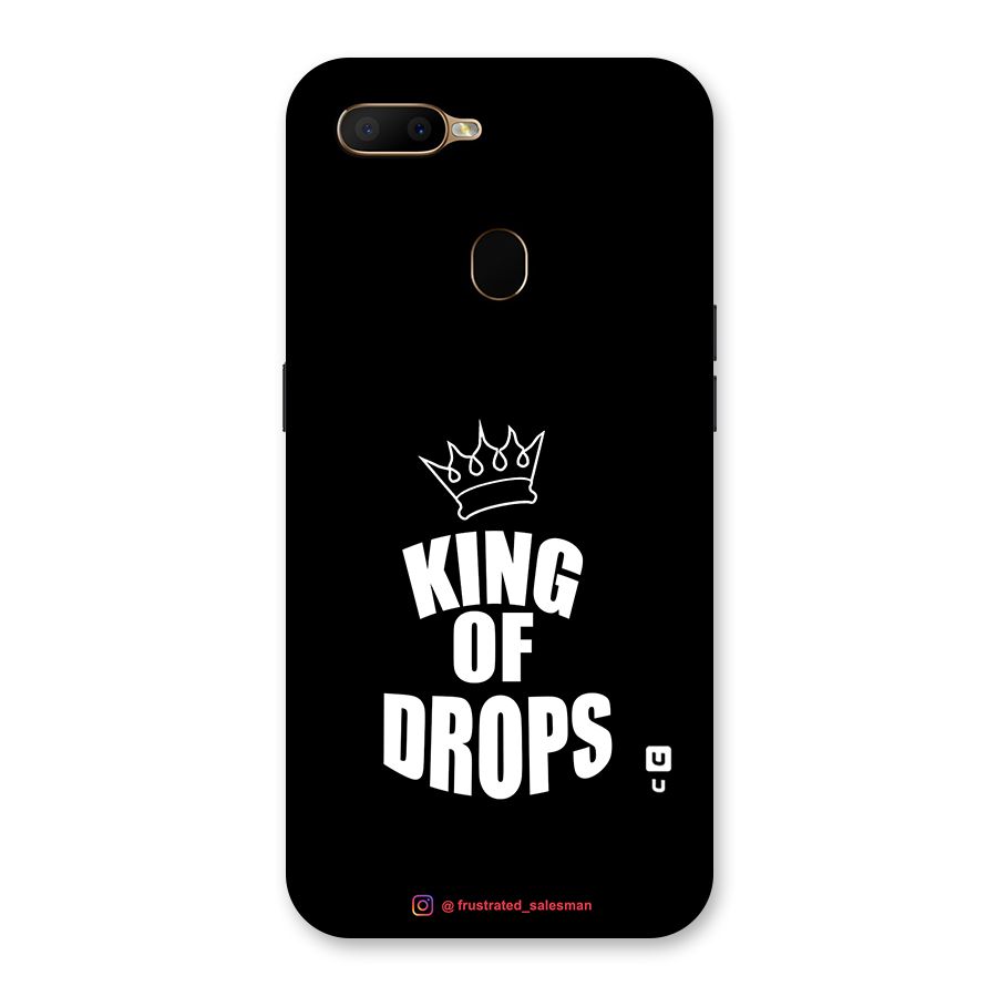 King of Drops Black Back Case for Oppo A5s
