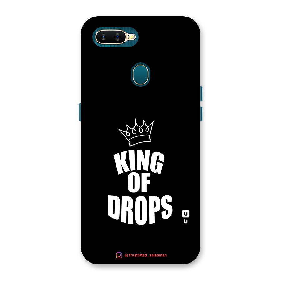 King of Drops Black Back Case for Oppo A7