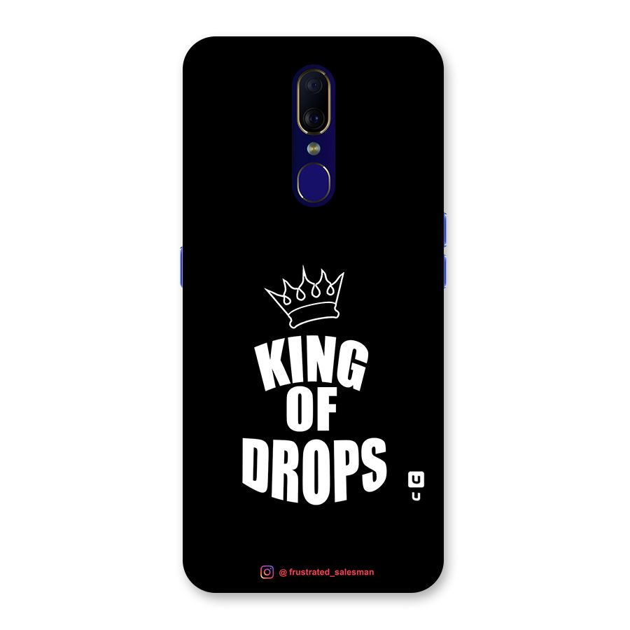 King of Drops Black Back Case for Oppo A9