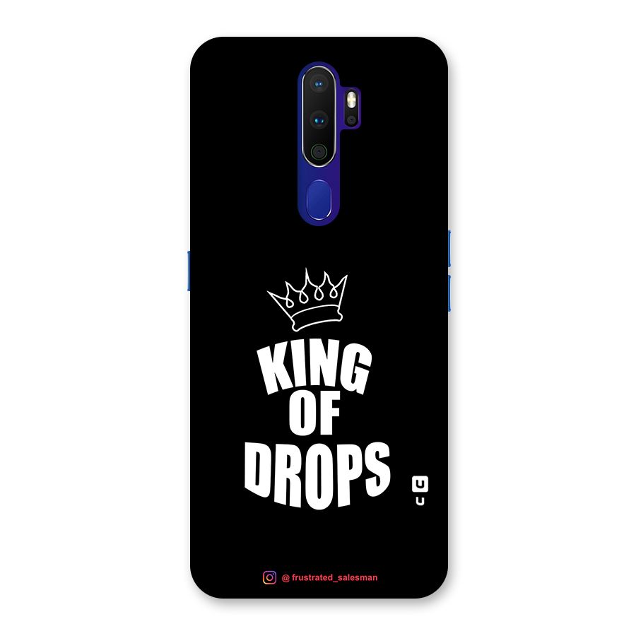King of Drops Black Back Case for Oppo A9 (2020)