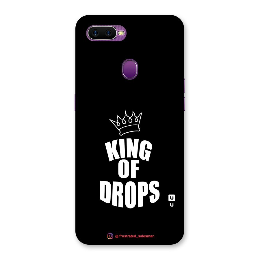King of Drops Black Back Case for Oppo F9