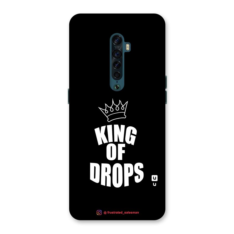 King of Drops Black Back Case for Oppo Reno2