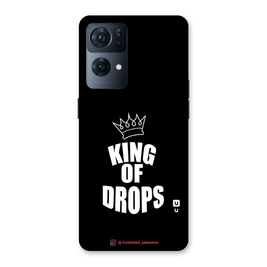 King of Drops Black Back Case for Oppo Reno7 Pro 5G