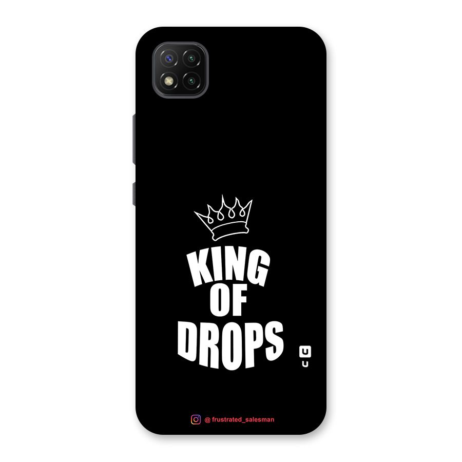 King of Drops Black Back Case for Poco C3