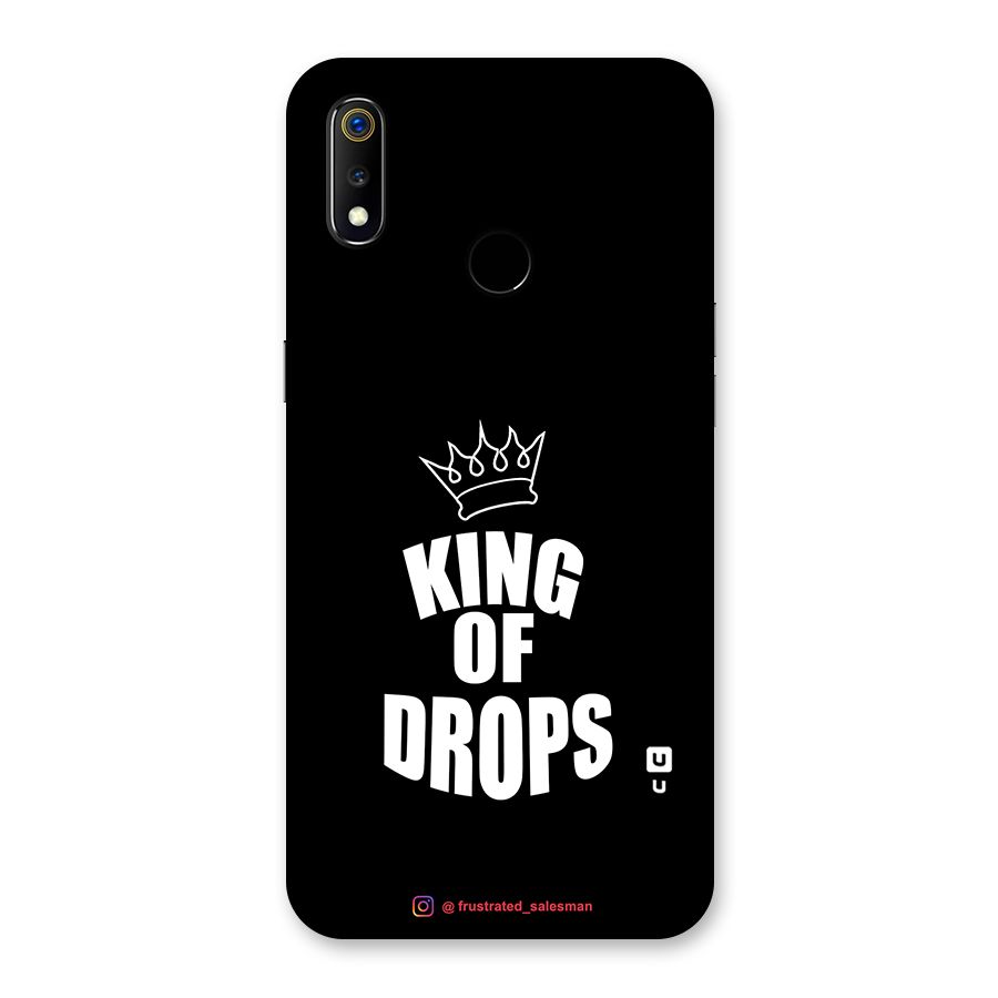King of Drops Black Back Case for Realme 3
