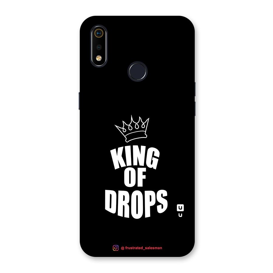 King of Drops Black Back Case for Realme 3i