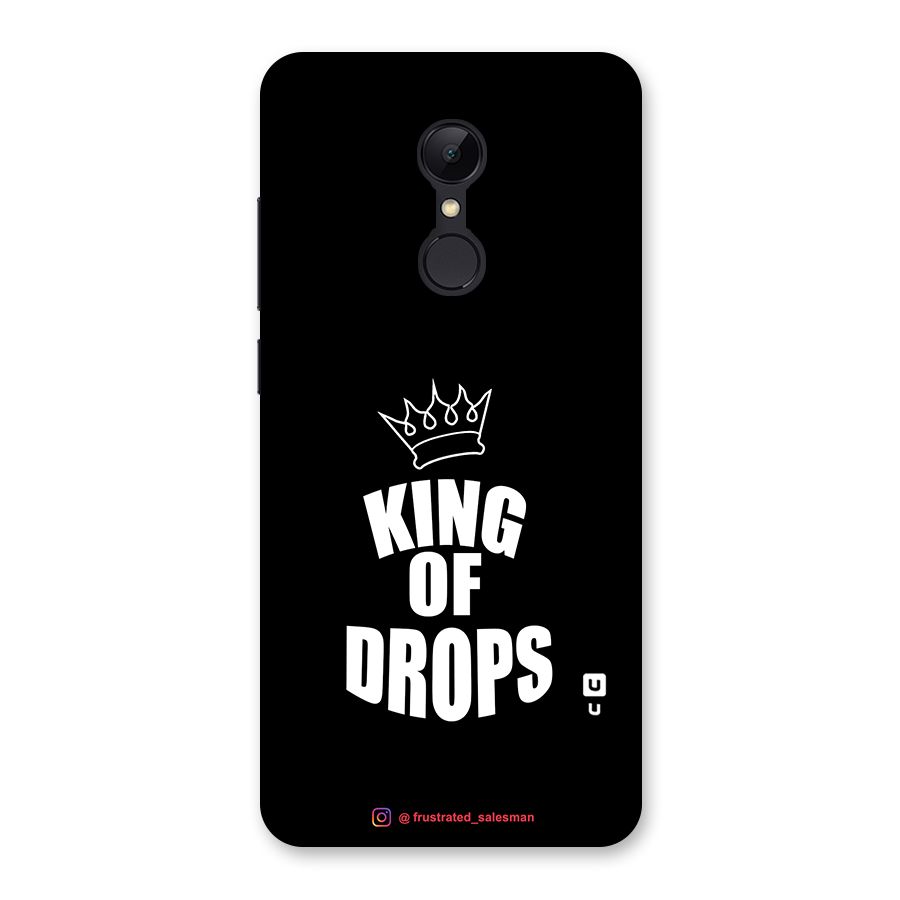 King of Drops Black Back Case for Redmi 5