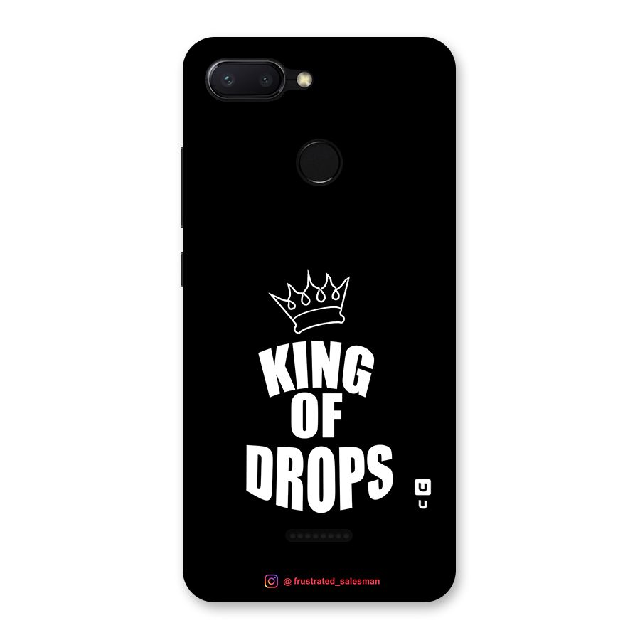 King of Drops Black Back Case for Redmi 6