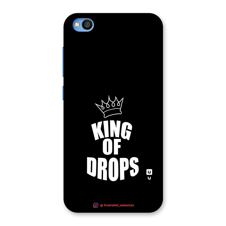 King of Drops Black Back Case for Redmi Go