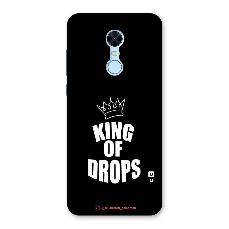 King of Drops Black Back Case for Redmi Note 5