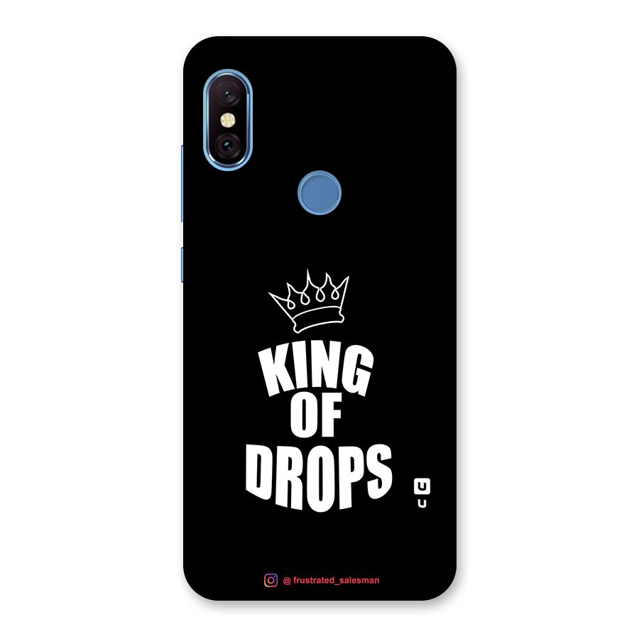 King of Drops Black Back Case for Redmi Note 6 Pro