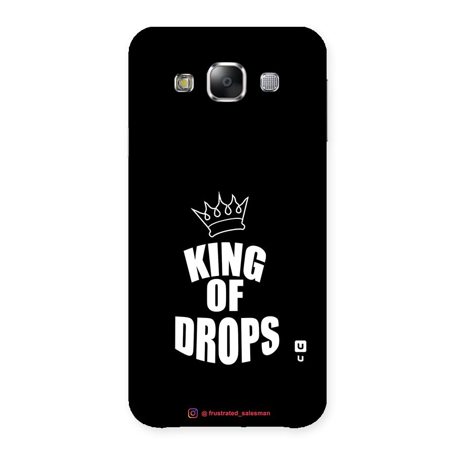 King of Drops Black Back Case for Samsung Galaxy E5