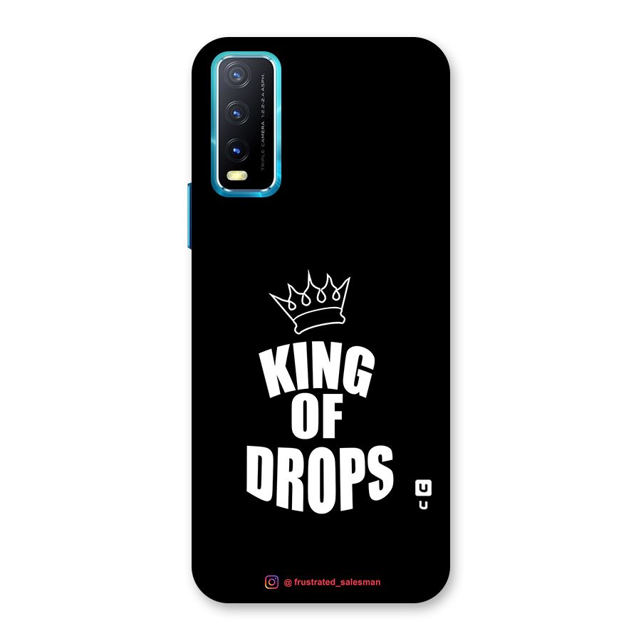 King of Drops Black Back Case for Vivo Y20