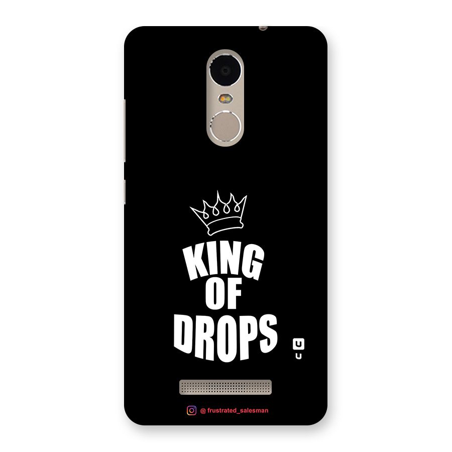 King of Drops Black Back Case for Xiaomi Redmi Note 3