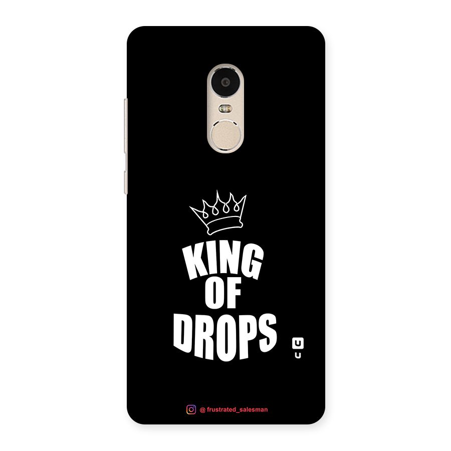 King of Drops Black Back Case for Xiaomi Redmi Note 4