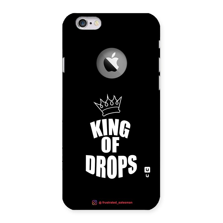 King of Drops Black Back Case for iPhone 6 Logo Cut