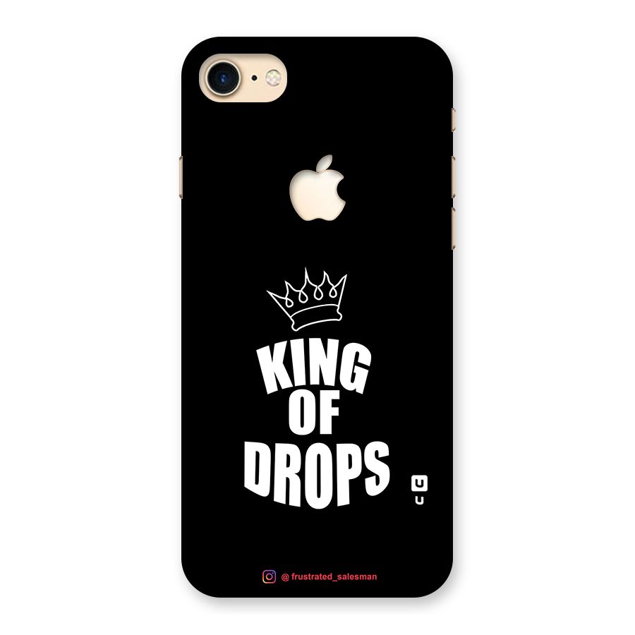 King of Drops Black Back Case for iPhone 7 Apple Cut