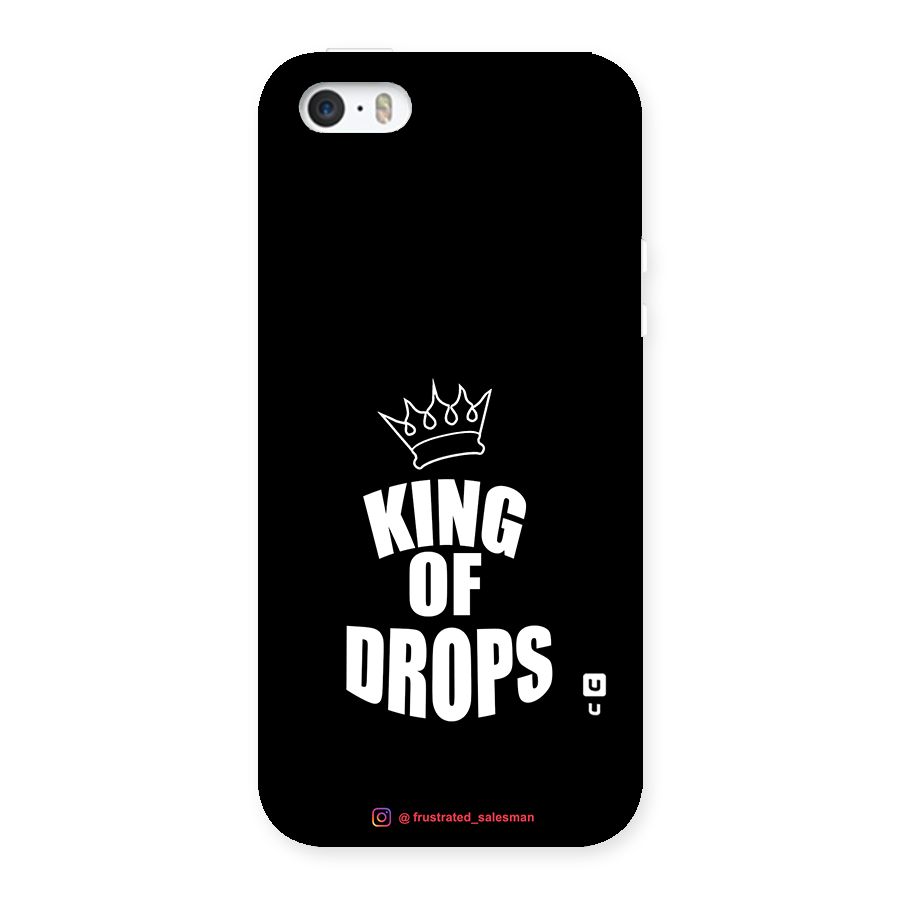 King of Drops Black Back Case for iPhone SE