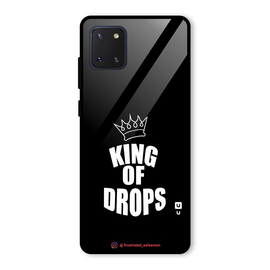 King of Drops Black Glass Back Case for Galaxy Note 10 Lite