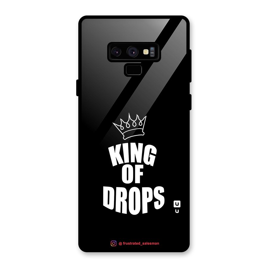 King of Drops Black Glass Back Case for Galaxy Note 9