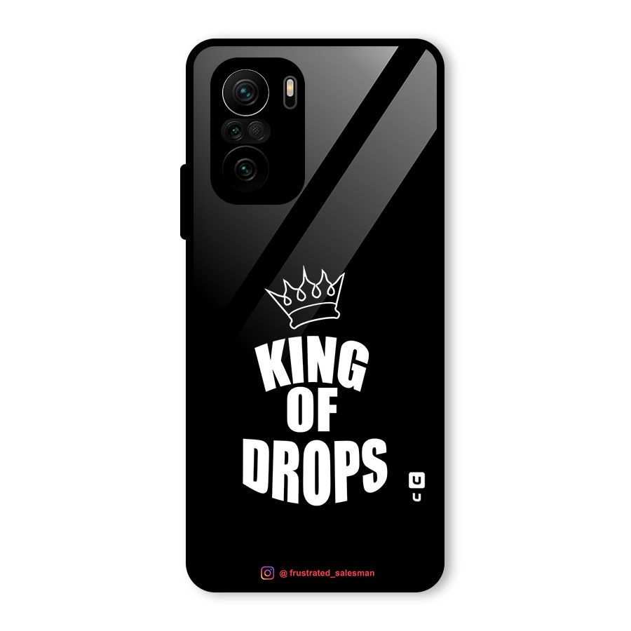 King of Drops Black Glass Back Case for Mi 11X Pro