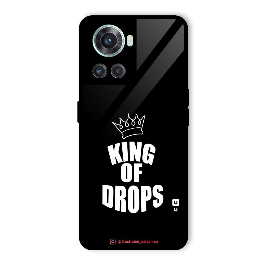 King of Drops Black Glass Back Case for OnePlus 10R