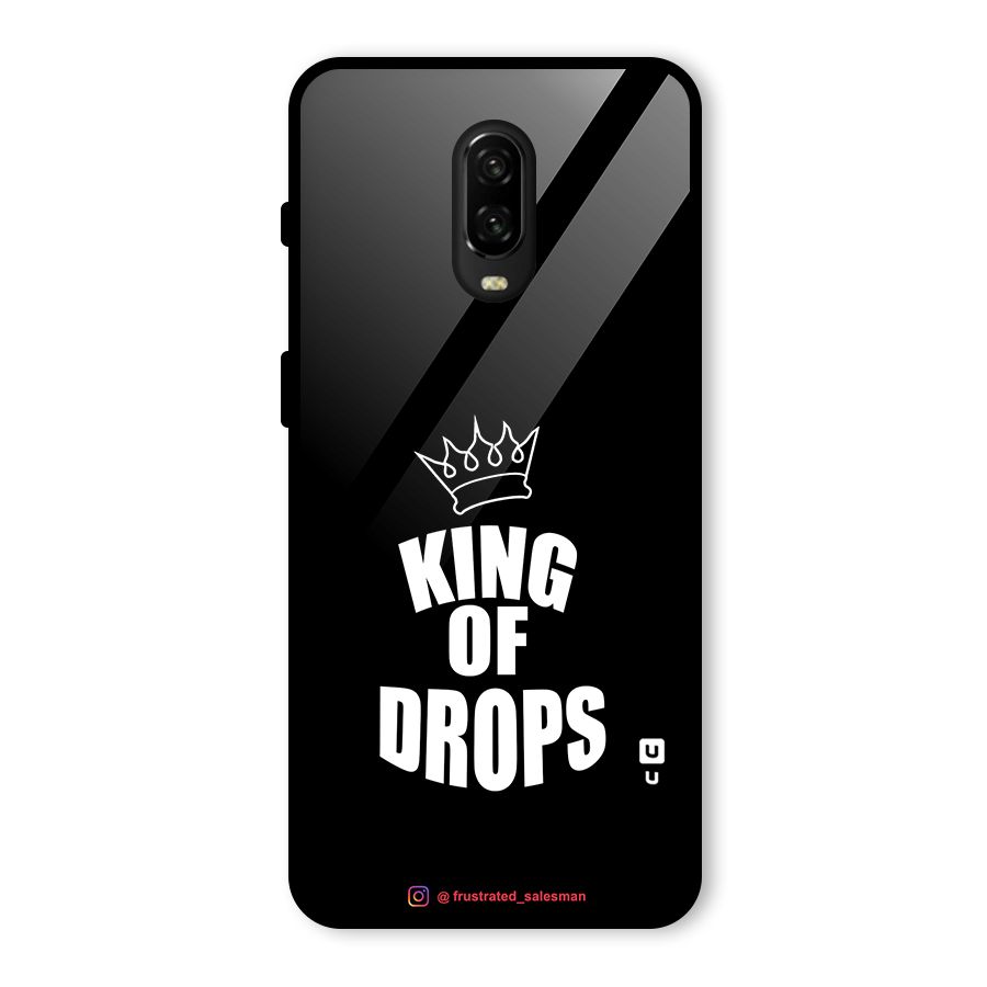 King of Drops Black Glass Back Case for OnePlus 6T