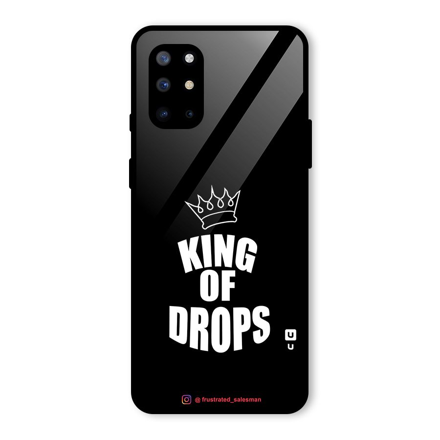 King of Drops Black Glass Back Case for OnePlus 8T