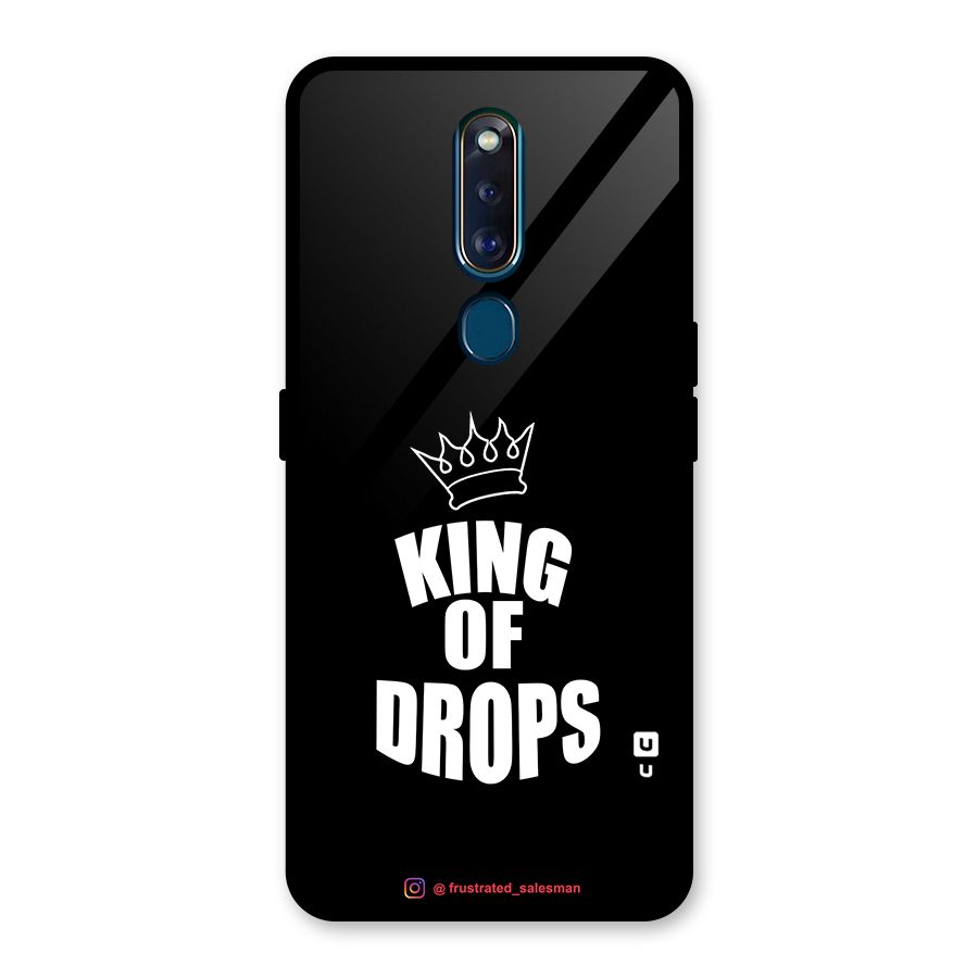 King of Drops Black Glass Back Case for Oppo F11 Pro