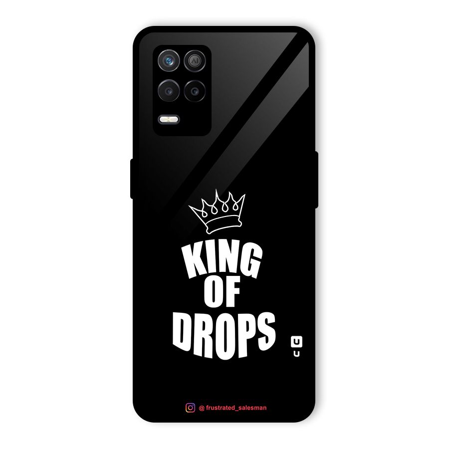 King of Drops Black Glass Back Case for Realme 9 5G