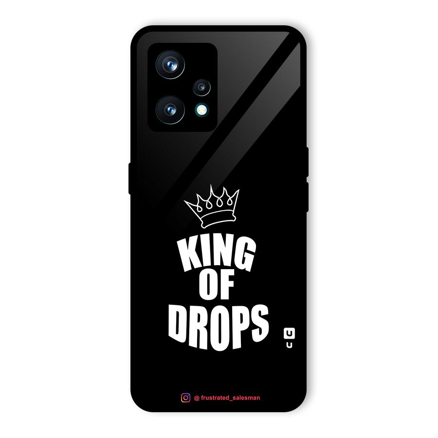 King of Drops Black Glass Back Case for Realme 9 Pro Plus 5G