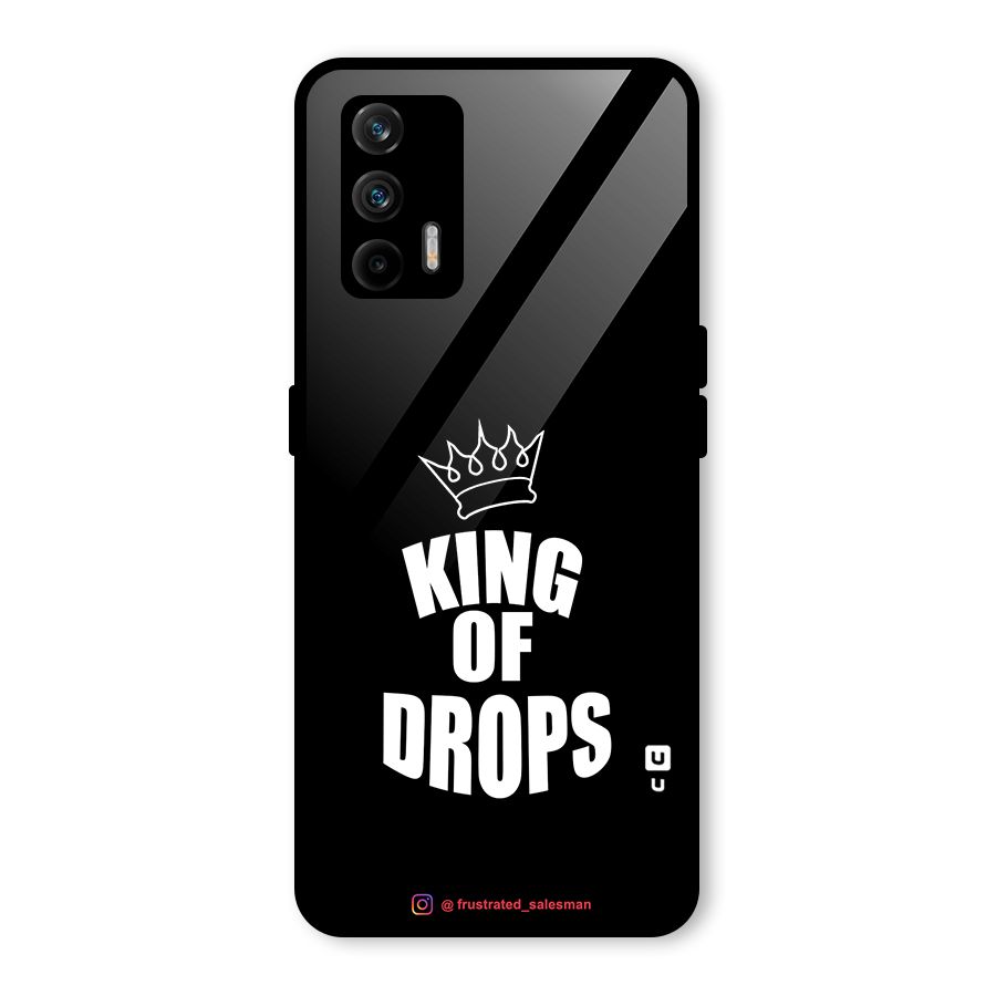 King of Drops Black Glass Back Case for Realme GT 5G
