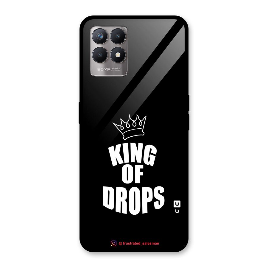 King of Drops Black Glass Back Case for Realme Narzo 50