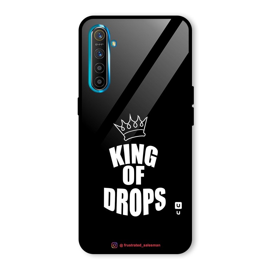 King of Drops Black Glass Back Case for Realme X2