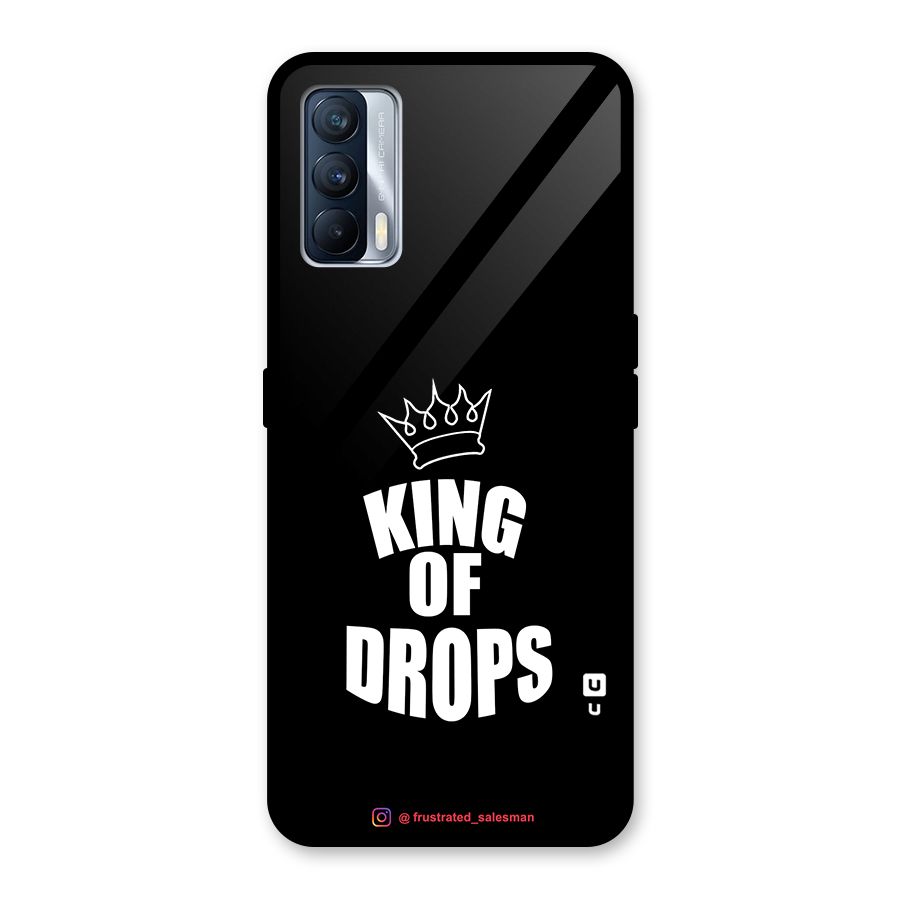 King of Drops Black Glass Back Case for Realme X7