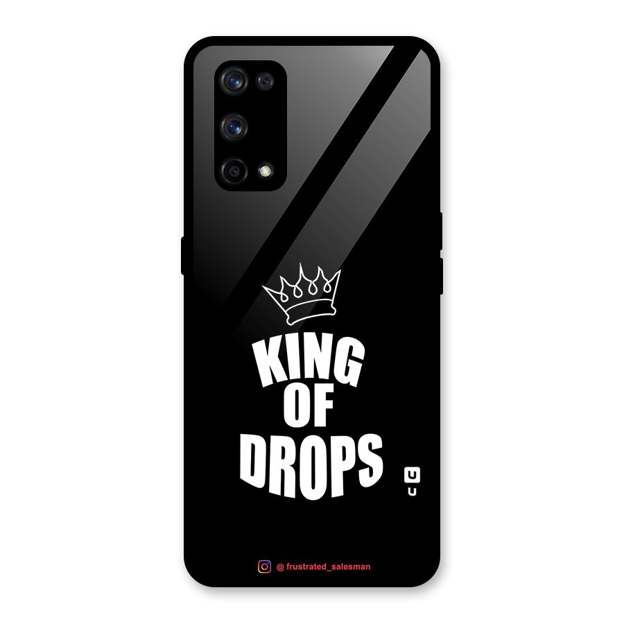 King of Drops Black Glass Back Case for Realme X7 Pro