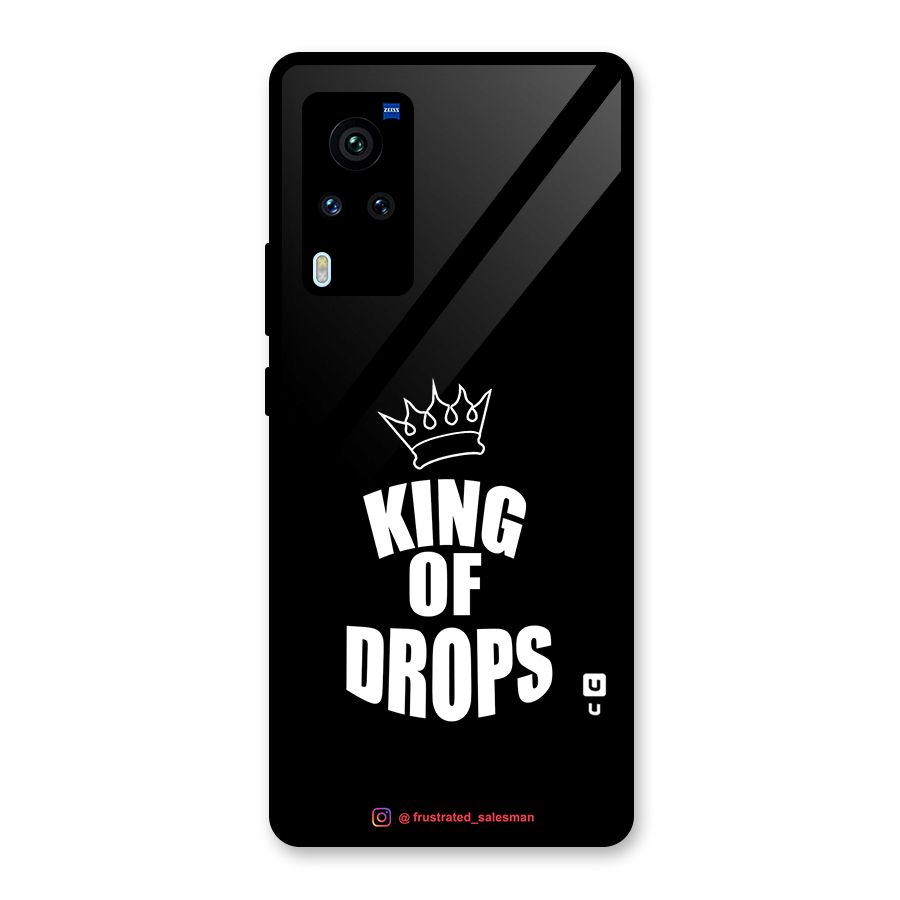 King of Drops Black Glass Back Case for Vivo X60 Pro