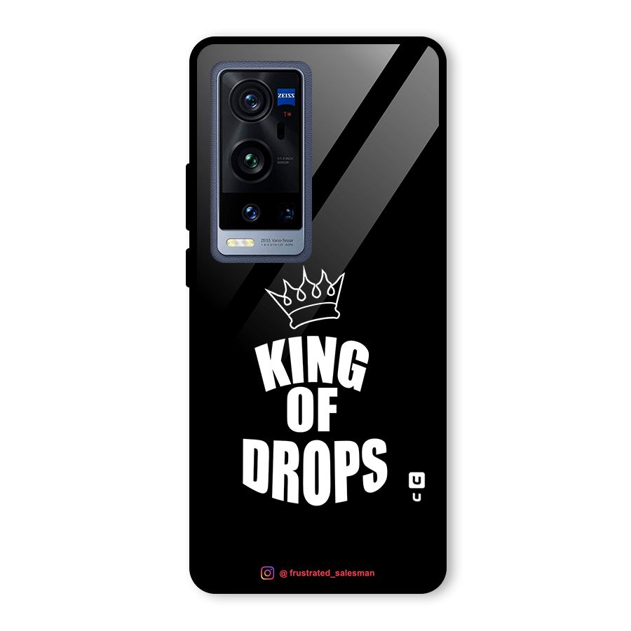 King of Drops Black Glass Back Case for Vivo X60 Pro Plus