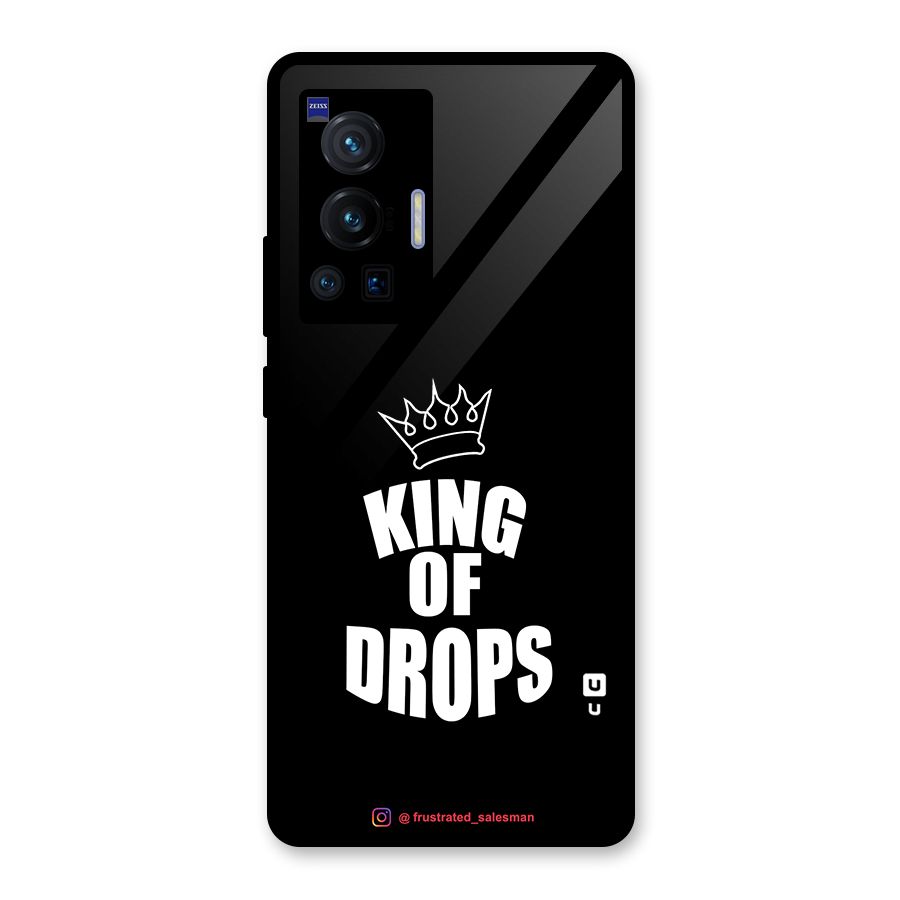 King of Drops Black Glass Back Case for Vivo X70 Pro