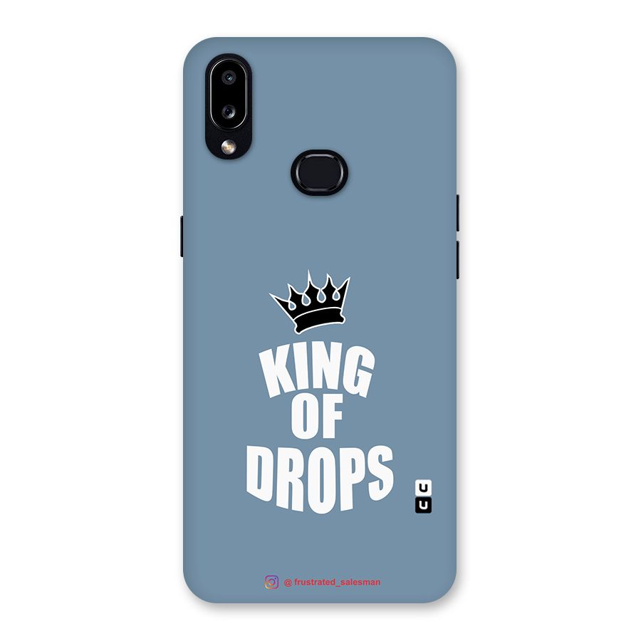 King of Drops Mustard SteelBlue Back Case for Galaxy A10s