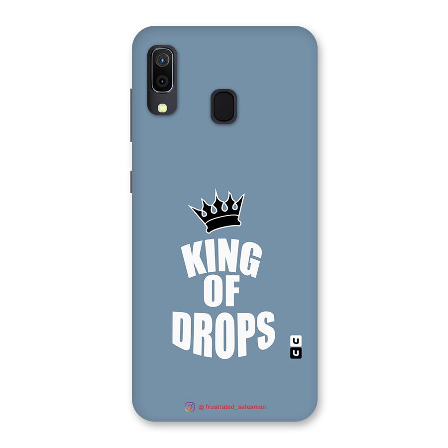 King of Drops Mustard SteelBlue Back Case for Galaxy A20