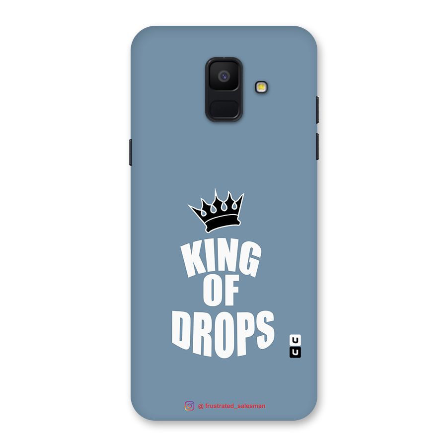 King of Drops Mustard SteelBlue Back Case for Galaxy A6 (2018)