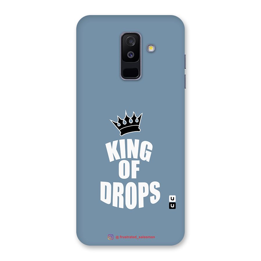 King of Drops Mustard SteelBlue Back Case for Galaxy A6 Plus