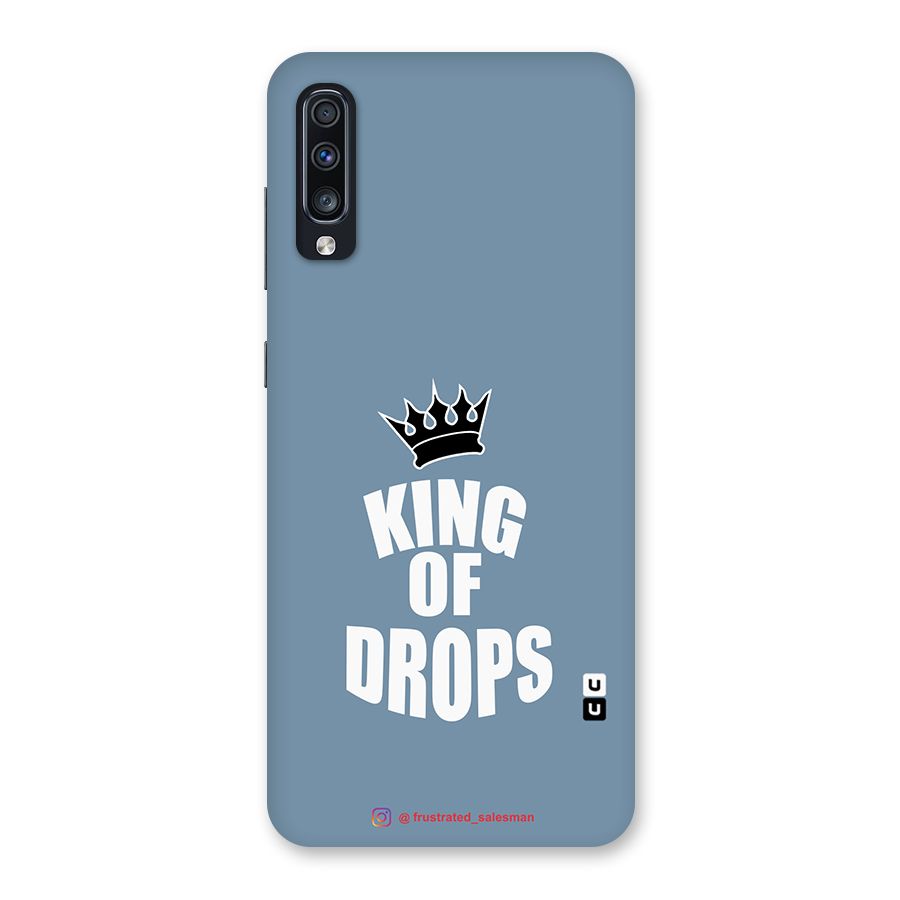 King of Drops Mustard SteelBlue Back Case for Galaxy A70