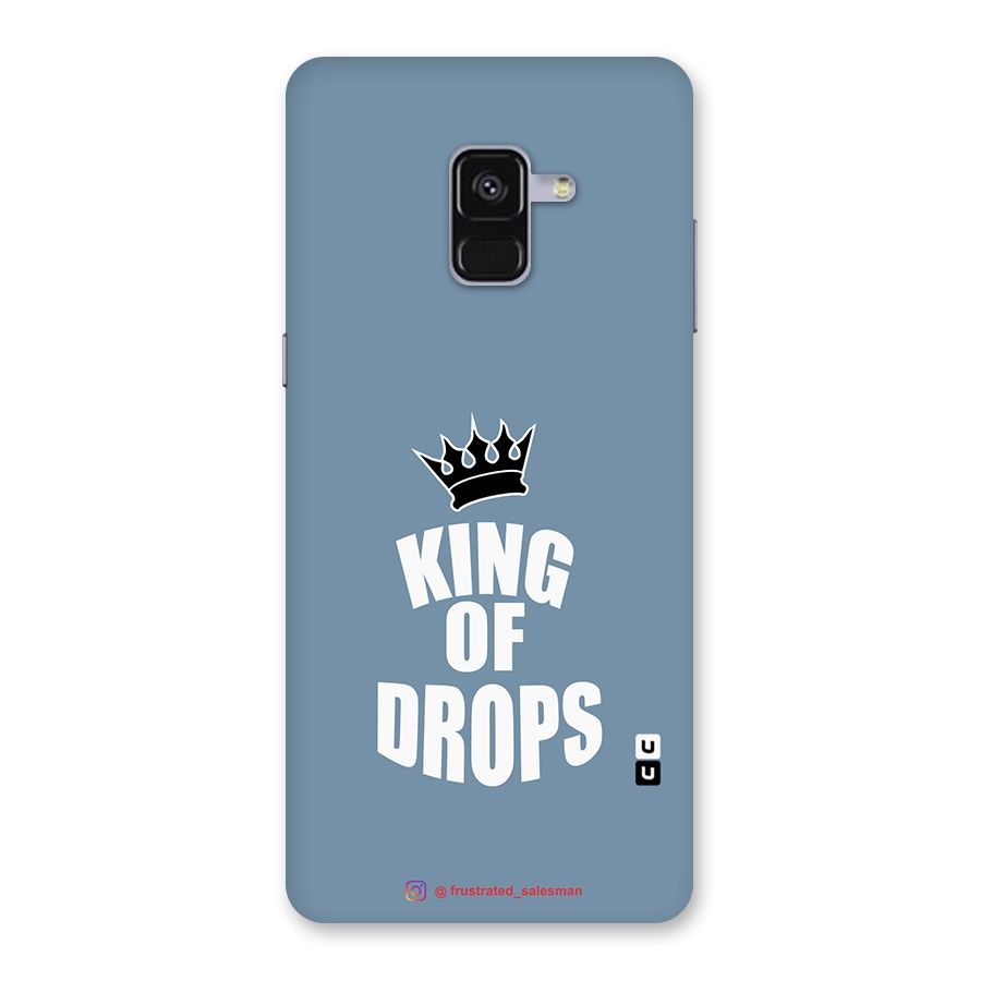 King of Drops Mustard SteelBlue Back Case for Galaxy A8 Plus
