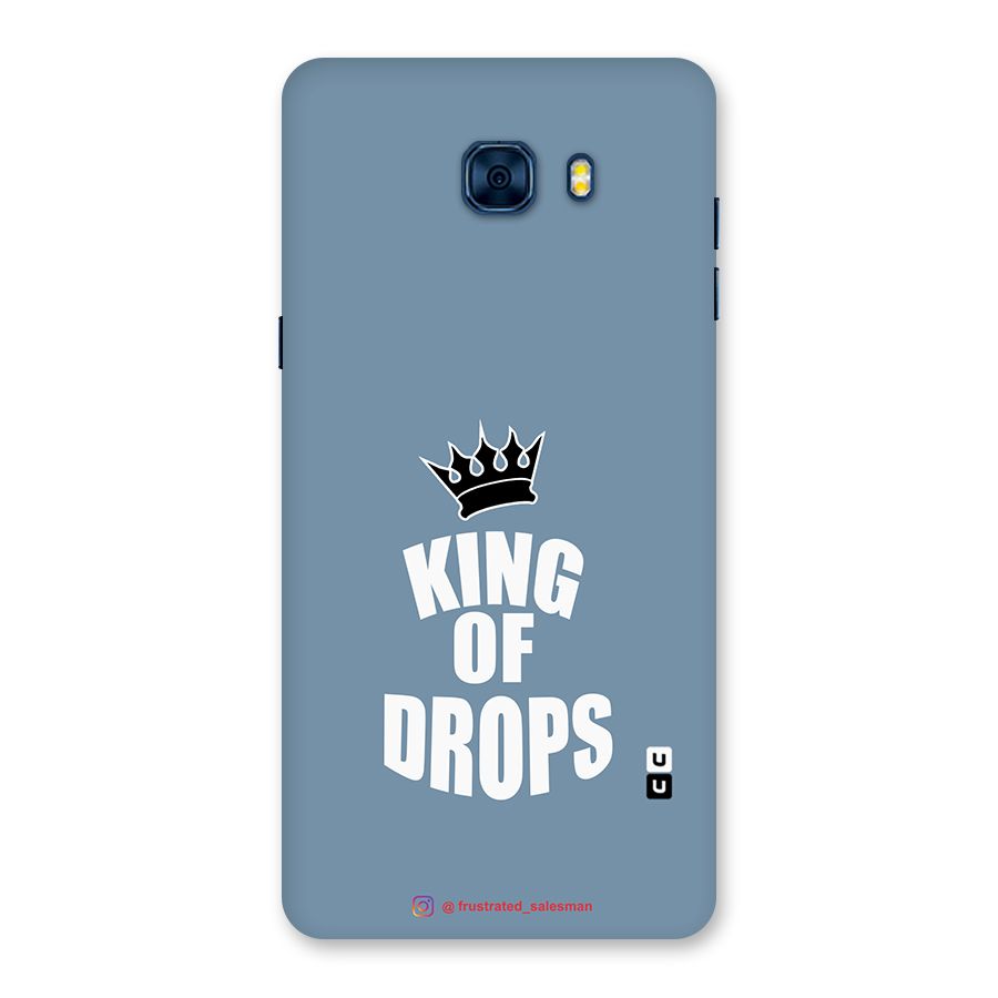 King of Drops Mustard SteelBlue Back Case for Galaxy C7 Pro