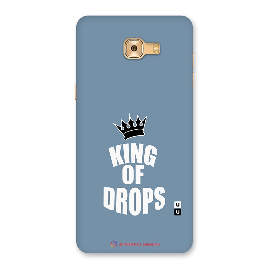 King of Drops Mustard SteelBlue Back Case for Galaxy C9 Pro