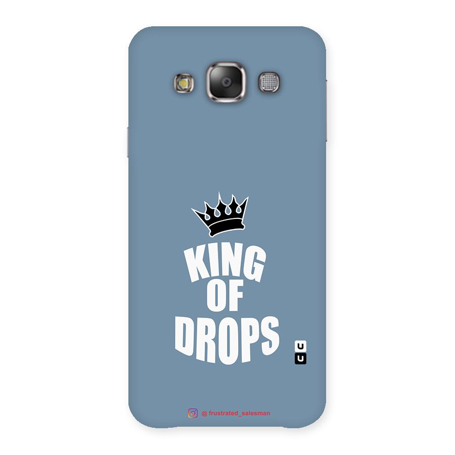 King of Drops Mustard SteelBlue Back Case for Galaxy E7